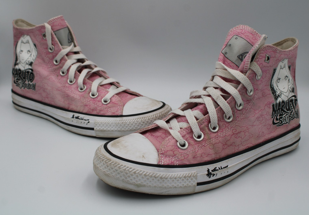 Size 9 - Converse x Naruto Shippuden Sakura Haruno Chuck Taylor Anime - A16362C